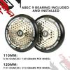ROOT INDUSTRIES - 110mm x 24mm Honeycore Wheels Black/Mirror view 4