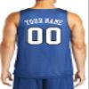 Custom Reversible Basketball Jersey - Front and Back (Adult XXX-Large, Royal Blue) view 3