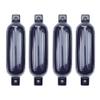 MSC Vinyl Ribbed Boat Fenders Bumpers (Navy Blue, 4.5" x 16") view 1