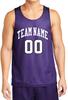 Custom Reversible Basketball Jersey - Front and Back (Adult XXX-Large, Purple) view 1