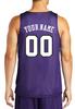 Custom Reversible Basketball Jersey - Front and Back (Adult XXX-Large, Purple) view 2
