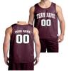 Custom Basketball Jersey - Front and Back (Maroon, XXXX-Large - 1 Side Only) view 1