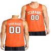 Custom Reversible Basketball Jersey - Front and Back (Adult XXXX-Large, Orange) view 1