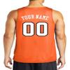 Custom Reversible Basketball Jersey - Front and Back (Adult X-Large, Orange) view 2