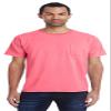 5.5 oz 100% Ringspun Cotton Garment-Dyed T-Shirt with Pocket XL CORAL CRAZE view 1
