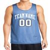 Custom Reversible Basketball Jersey - Front and Back (Adult Small, Carolina Blue) view 3