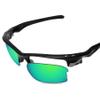 Glintbay 100% Precise-Fit Replacement Sunglass Lenses for Oakley Fast Jacket XL OO9156 - Polarized Green Mirror view 3