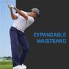 PGA TOUR Men's Flat Front Golf Pant with Expandable Waistband, Chinchilla, 40W x 32L view 3
