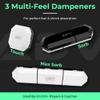 ADV Tennis Dampener with Custom Feel, Racket Shock Absorber to Reduce Vibration and Stay on The Racket, Engineered Poly-Silicone Tennis Racket Dampener, Marble, Variety 3-Pack view 2