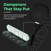 ADV Tennis Dampener with Custom Feel, Racket Shock Absorber to Reduce Vibration and Stay on The Racket, Engineered Poly-Silicone Tennis Racket Dampener, Marble, Variety 3-Pack view 4