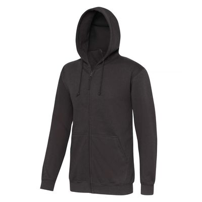 Awdis Plain Mens Hooded Sweatshirt/Hoodie/Zoodie (S) (Storm Gray)