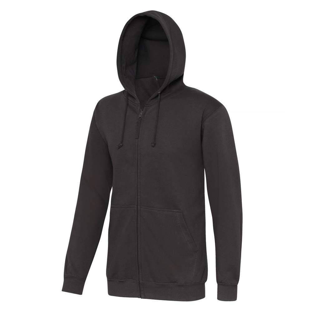 Awdis Plain Mens Hooded Sweatshirt/Hoodie/Zoodie (S) (Storm Gray)