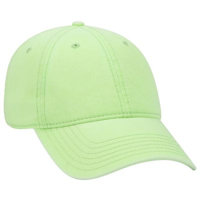 OTTO 6 Panel Low Profile Garment Washed Superior Cotton Twill - N. Green