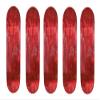 Cal 7 Blank Maple Skateboard Decks (Bundle of 5) (7.75 Inch, Red) view 1