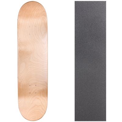 Cal 7 Blank Skateboard Deck with Grip Tape | 7.75, 8.0 and 8.25 Inch | Maple Board for Skating (7.75 inch, Natural)