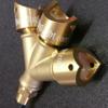 BoatPlugLight.com Yknot3-BRASS LED BOAT DRAIN PLUG LIGHT NEW TRIPLE HEAD DESIGN! 3000 LUMENS! (blue) 12 to 24 volt input. Made in the USA view 3