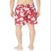 Amazon Essentials Men's 9" Swim Trunks with Mesh Lining, Pockets, Drawstring Closure, Red Hibiscus Flower, Large view 3