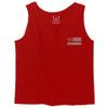 0084. American Flag Thin Blue Line Police Lives Matter Support Patriotic NY Sheriff Men's Tank Top (Red, 2X-Large) view 2