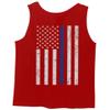 0084. American Flag Thin Blue Line Police Lives Matter Support Patriotic NY Sheriff Men's Tank Top (Red, 2X-Large) view 3
