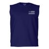 0084. American Flag Thin Blue Line Police Lives Matter Support Patriotic NY Sheriff Men's Muscle Tank Sleeveles t Shirt (Navy X Large) view 2