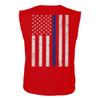 0084. American Flag Thin Blue Line Police Lives Matter Support Patriotic NY Sheriff Men's Muscle Tank Sleeveles t Shirt (Red Small) view 3