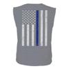 0084. American Flag Thin Blue Line Police Lives Matter Support Patriotic NY Sheriff Men's Muscle Tank Top Sleeveless t Shirt view 3