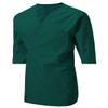 7 Encounter Unisex Multifunctional 3/4 Sleeves Wrap Smock with Chest and Side Pockets Green Size L/XL view 3