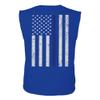 0084. American Flag Thin Blue Line Police Lives Matter Support Patriotic NY Sheriff Men's Muscle Tank Sleeveles t Shirt (Royal X Large) view 3