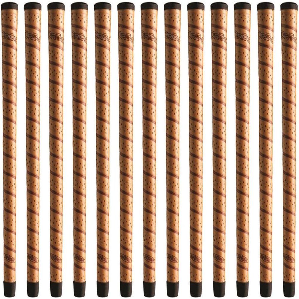 13 Piece Winn 5DTWR-CP Dri-Tac Wrap Standard Golf Grip Bundle Contoured Classic Design for Ultimate Comfort and Control