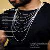 Sterling Silver Diamond-Cut Popcorn Chain 1.3mm Solid 925 Italy New Necklace 20" view 4