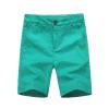 BASADINA Boys Shorts with Adjustable Waist School Chino Shorts for Kid 5-14 Years Green view 1