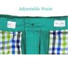 BASADINA Boys Shorts with Adjustable Waist School Chino Shorts for Kid 5-14 Years Green view 4