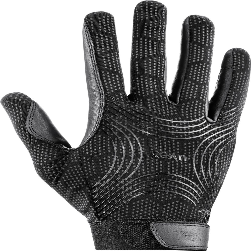 uvex sports Ceravent Horse Riding Gloves, Black, Size 7.5, Extremely Durable with Premium Wet Grip