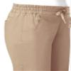 Maevn Blossom Signature Ladies Mesh Pocket 3-Quaters Elastic Band Pant Khaki view 4