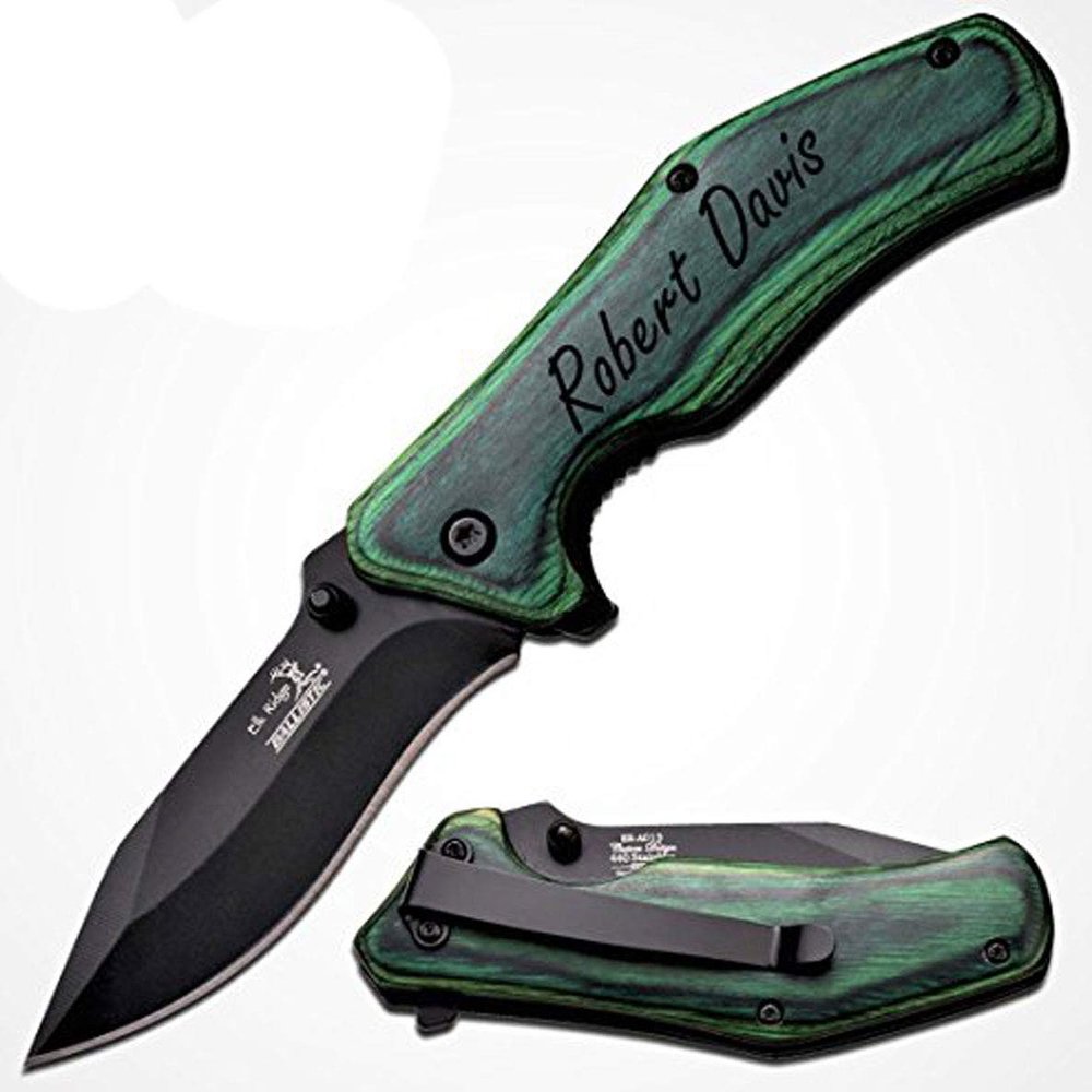 Elk Ridge Free Engraving Custom Pocket Quality Knife Gift For All (ER-A013GW)
