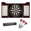 Viper Viper Razorback Sisal/Bristle Dartboard with 22 Gram Steel Tip Darts, Hudson Dartboard Cabinet & Padded Dart Mat, Black view 1