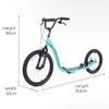 Osprey BMX Scooter | Adult Scooter with Big Wheels, Adjustable Handlebars and Off-Road Calliper Brakes, Blue view 3