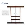 Flintar Wall Mount Cue Rack, Premium Quality Made in Taiwan, Billiards Pool Cue Stick holder, Real Solid Hardwood, Improved Direct Wall Mounting, Cue Rack Only, Mahogany Finish view 2