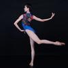 117141044 Baiwu Ballet Leotards Floral Mesh Quality Dance Leotards (Royal Blue, L) view 3