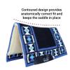 Professional's Choice Comfort-Fit SMX Air Ride Pad: Hourglass | Absorbs Shock & Improves Saddle Fit | Black/Royal Blue view 2