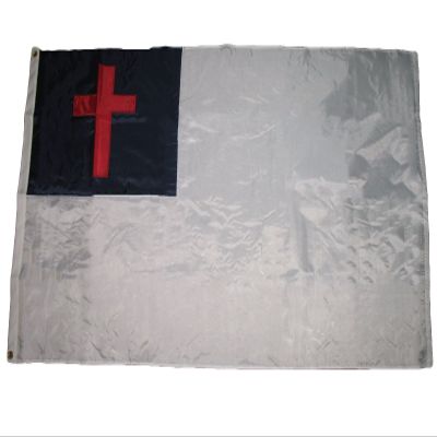 3x5 Embroidered Christian Christ Cross 200D Sewn Nylon Flag Made in USA PREMIUM Vivid Color and UV Fade BEST Garden Outdor Decor Resistant Canvas Header and polyester material FLAG