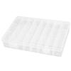 Aexit Plastic 24 Tool Organizers Compartments Electronic Component Jewelry Storage Tool Boxes Box Clear view 1