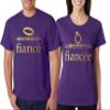 ALLNTRENDS Couple T Shirts Fiancee Fiance Love Engaged Proposal Matching Tees (Womens M Mens M, Purple) view 1