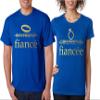 ALLNTRENDS Couple T Shirts Fiancee Fiance Love Engaged Proposal Matching Tees (Womens 2XL Mens 2XL, Royal Blue) view 1