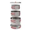 Coghlan's Stainless Steel Cook Set  Durable, Portable, and Lightweight Camping Cookware for Hiking, Backpacking, Outdoor Adventures, and Travel  Compact Mess Kit Includes Pots, Pans, and Lid Handles view 1