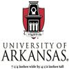 7 Inch University Arkansas Logo UARK Razorbacks Hogs AR Hog Removable Wall Decal Sticker Art NCAA Home Room Decor 7 by 4.5 Inches view 2