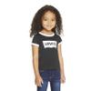 Levi's Girls Classic Batwing T-Shirt, Black Ringer, 6X view 3