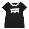 Levi's Girls Classic Batwing T-Shirt, Black Ringer, 6 view 1