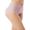 iB-iP Women's Sexy Lace Knickers See Through Underwear High Waist Hipster Panties, Size: 10, Pale Pink view 2