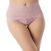 iB-iP Women's Sexy Lace Knickers See Through Underwear High Waist Hipster Panties, Size: 10, Pale Pink view 4